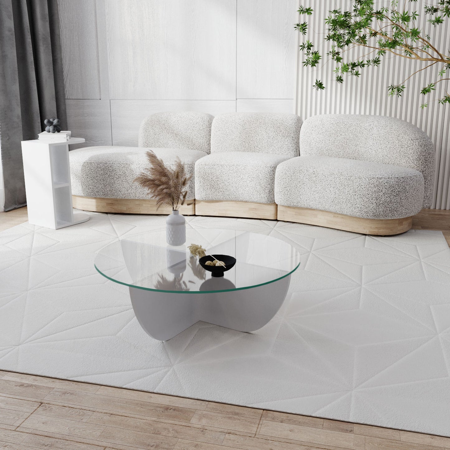 Žurnalinis staliukas Lily - White
