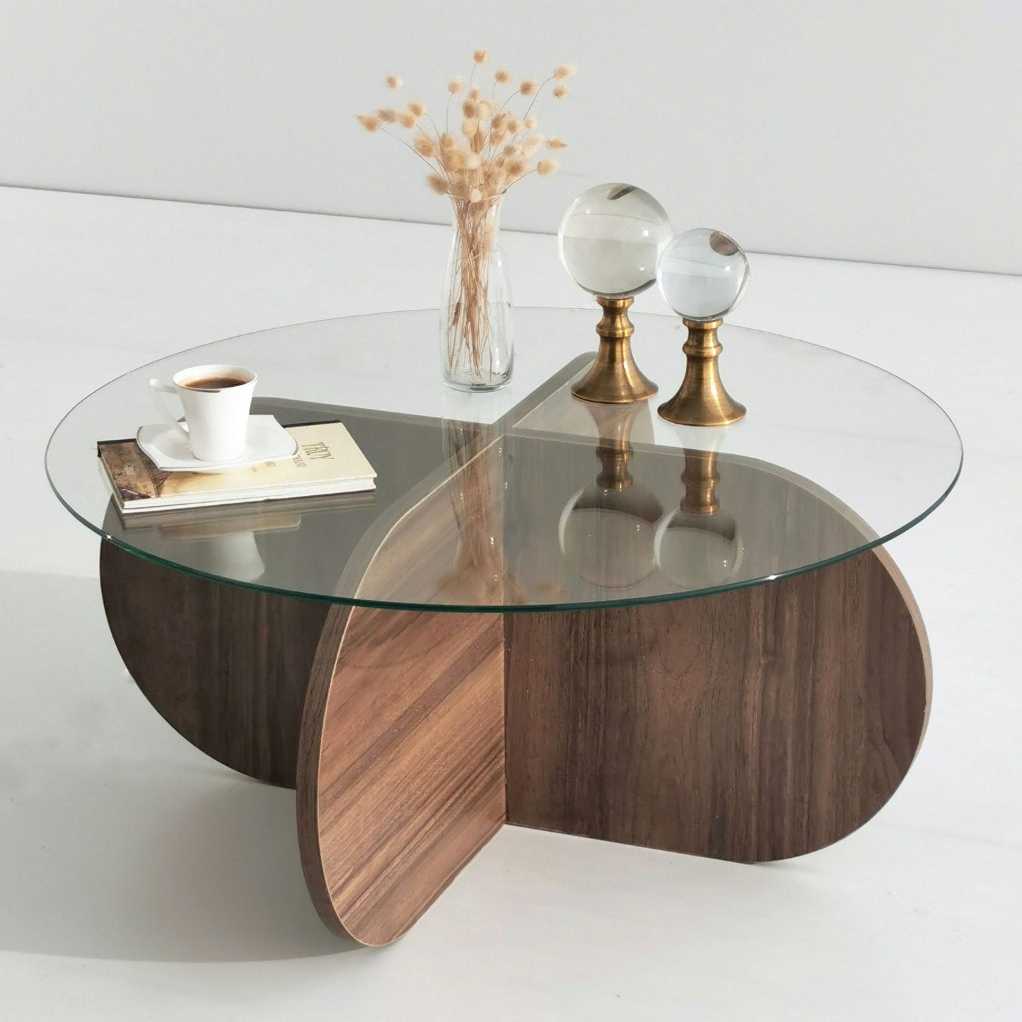 Žurnalinis staliukas Bubble - Walnut