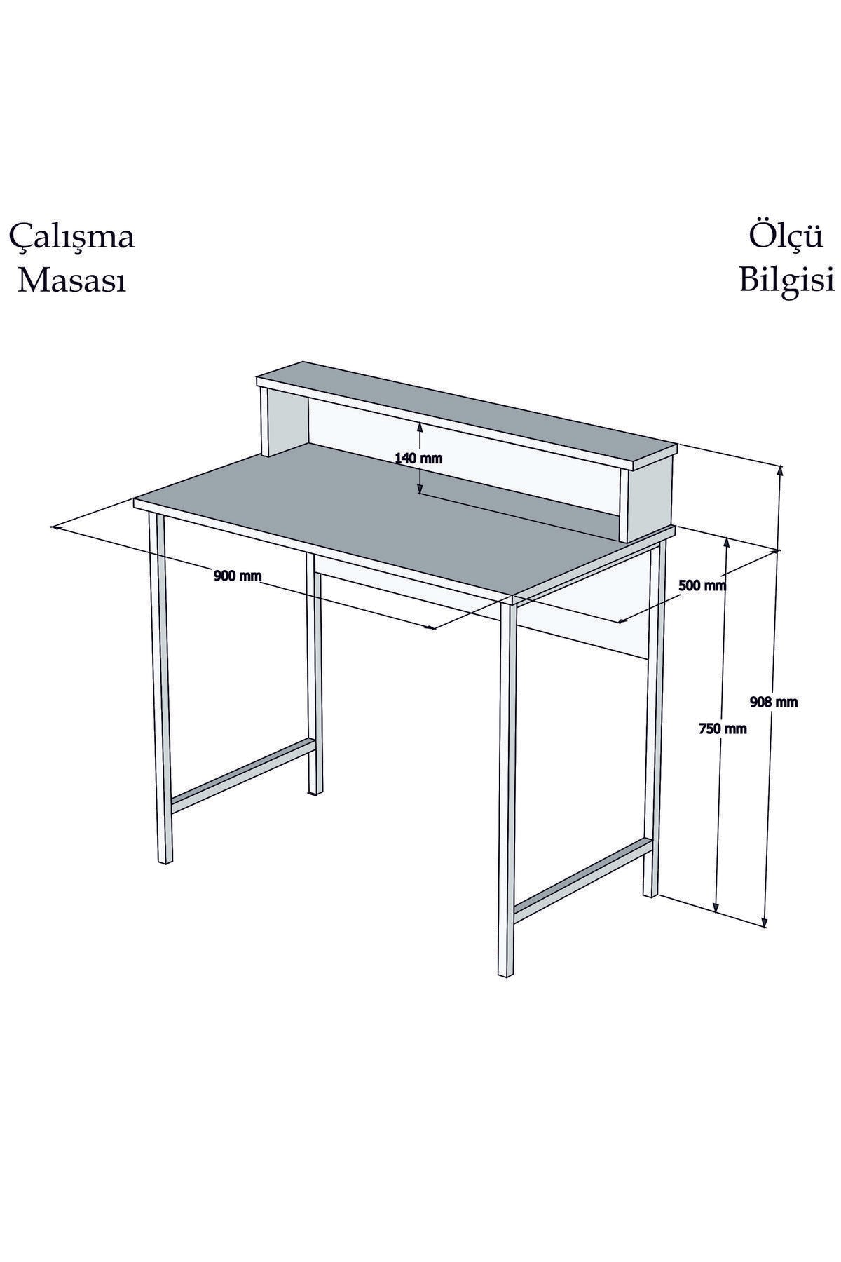 Biuro stalas Uso - White, Black