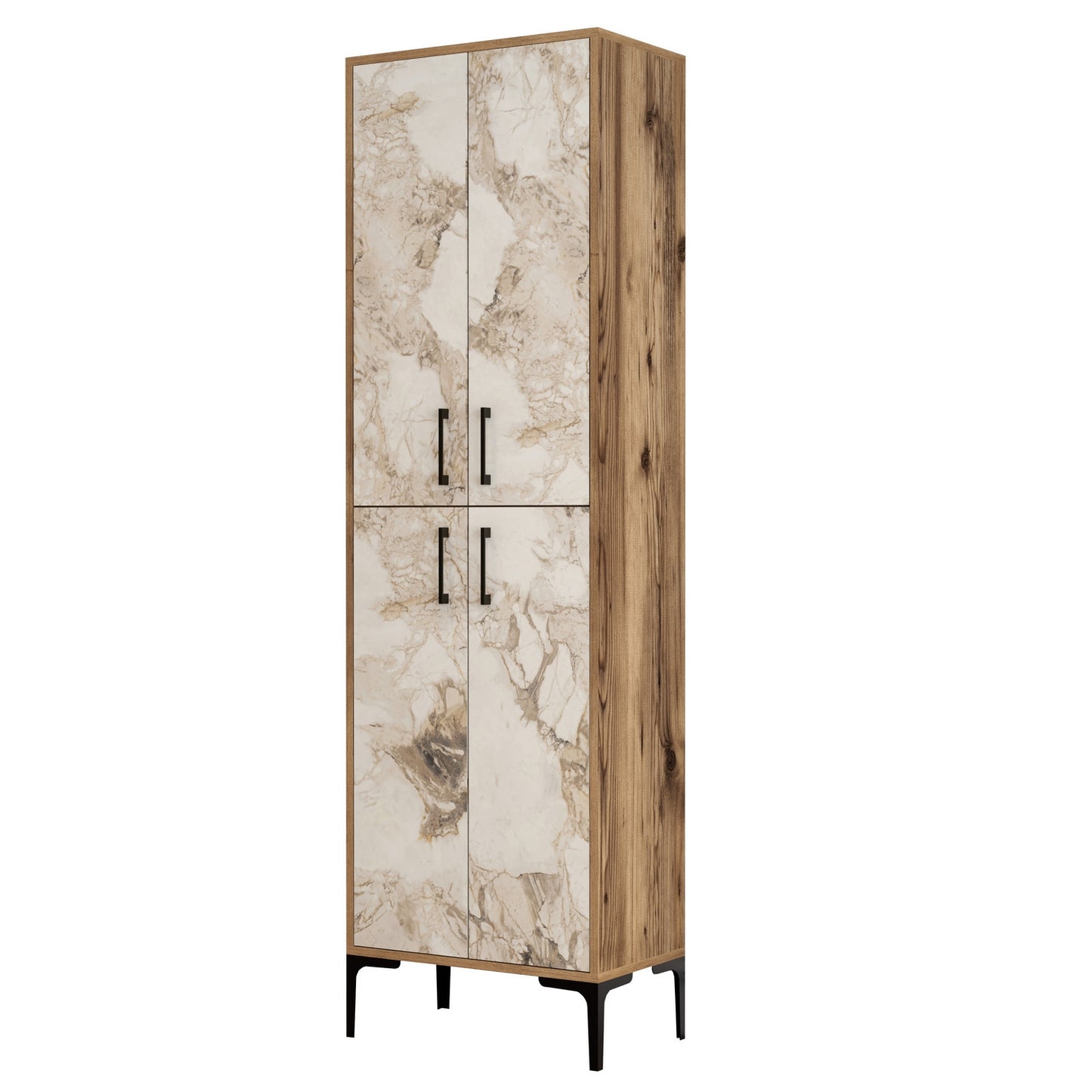 Batų dėžė Berlin A - Walnut, White Marble