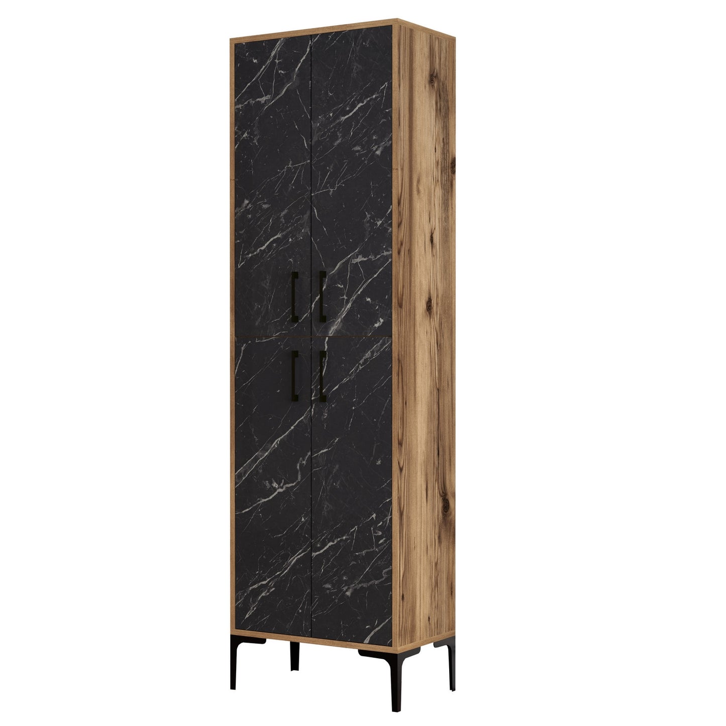 Batų dėžė Berlin A - Walnut, Black Marble