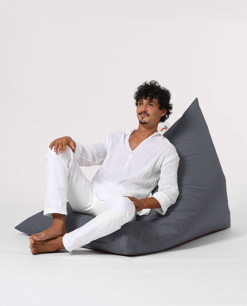 Lauko sėdmaišis Pyramid Big Bed Pouf - Fume
