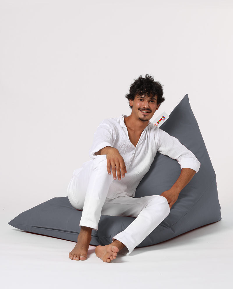 Lauko sėdmaišis Pyramid Big Bed Pouf - Fume