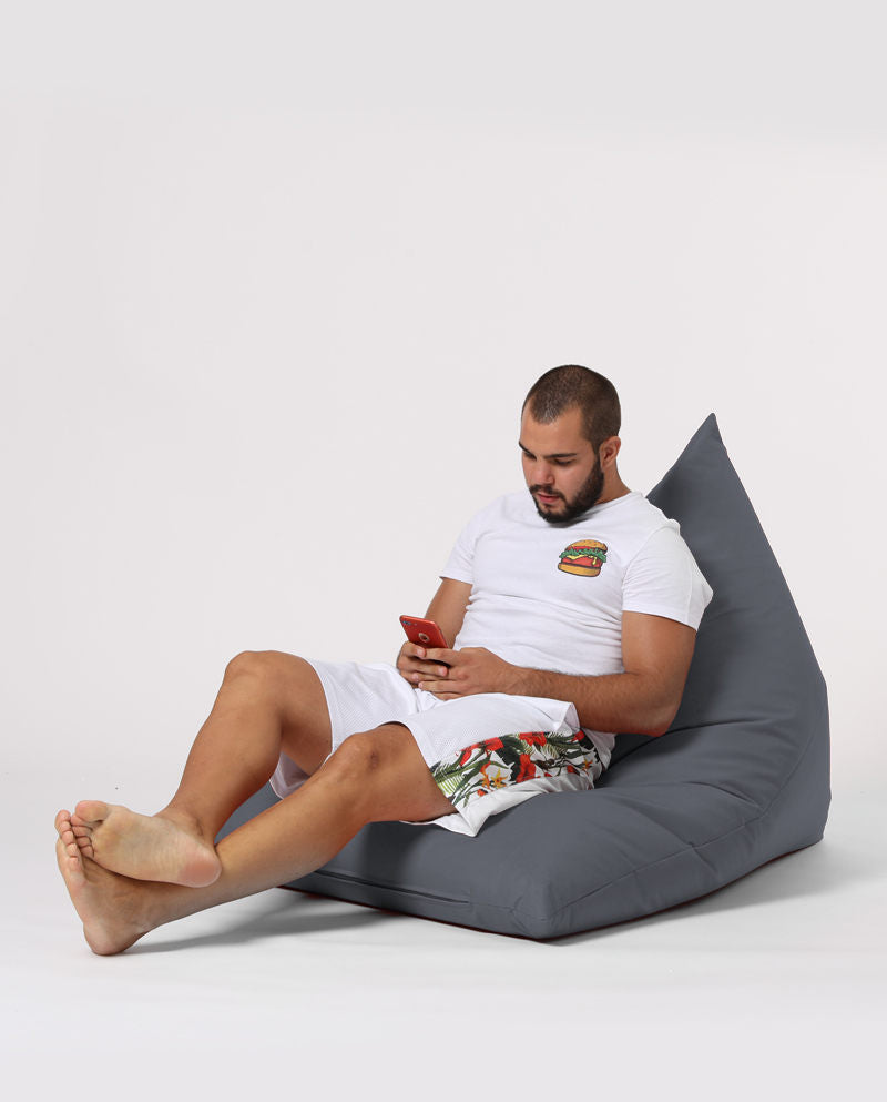 Lauko sėdmaišis Pyramid Big Bed Pouf - Fume