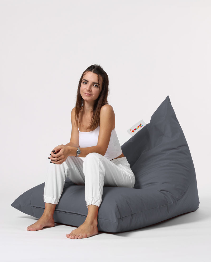 Lauko sėdmaišis Pyramid Big Bed Pouf - Fume