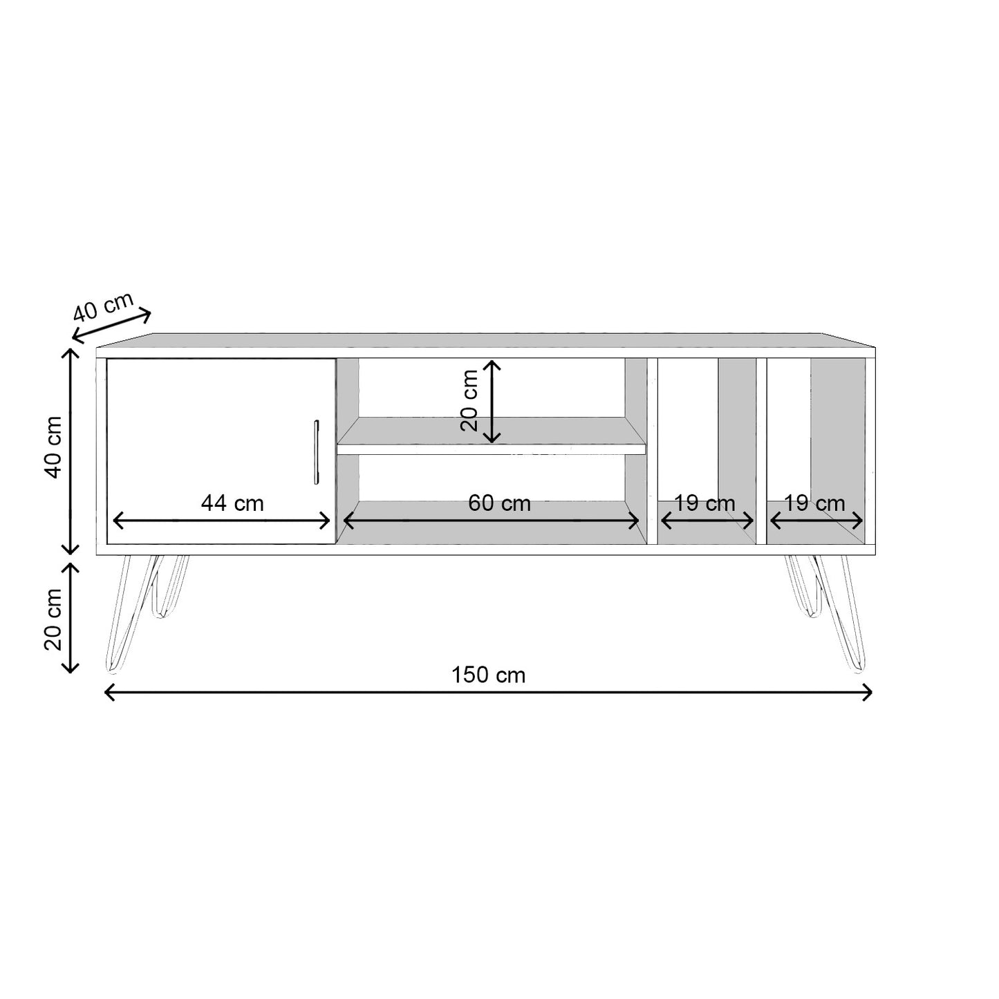 TV staliukas Tugba - L3023