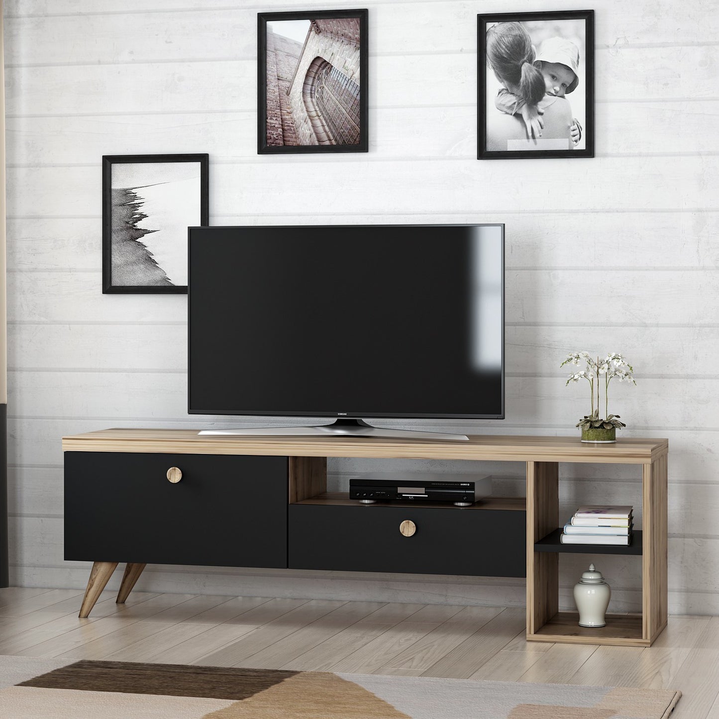 TV staliukas Parion - Black