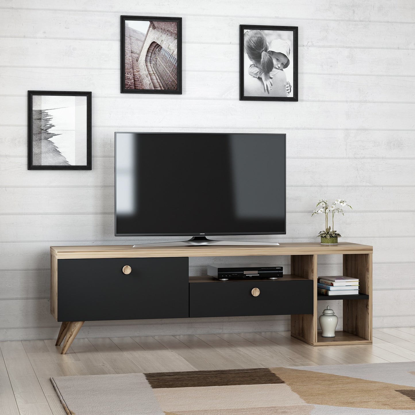 TV staliukas Parion - Black