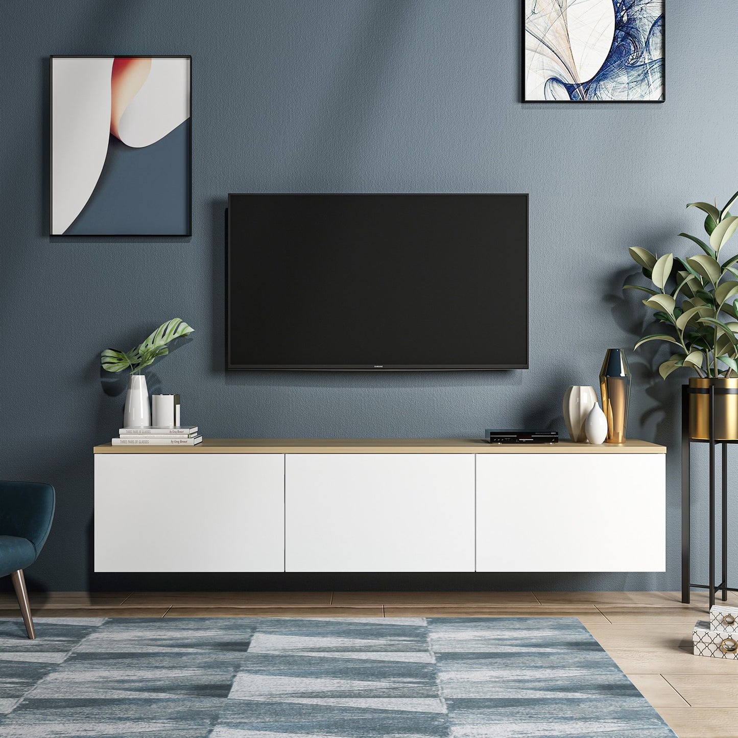 TV staliukas Neon - White