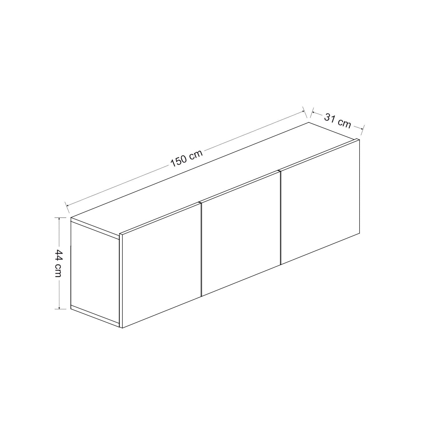 TV staliukas White - Anthracite