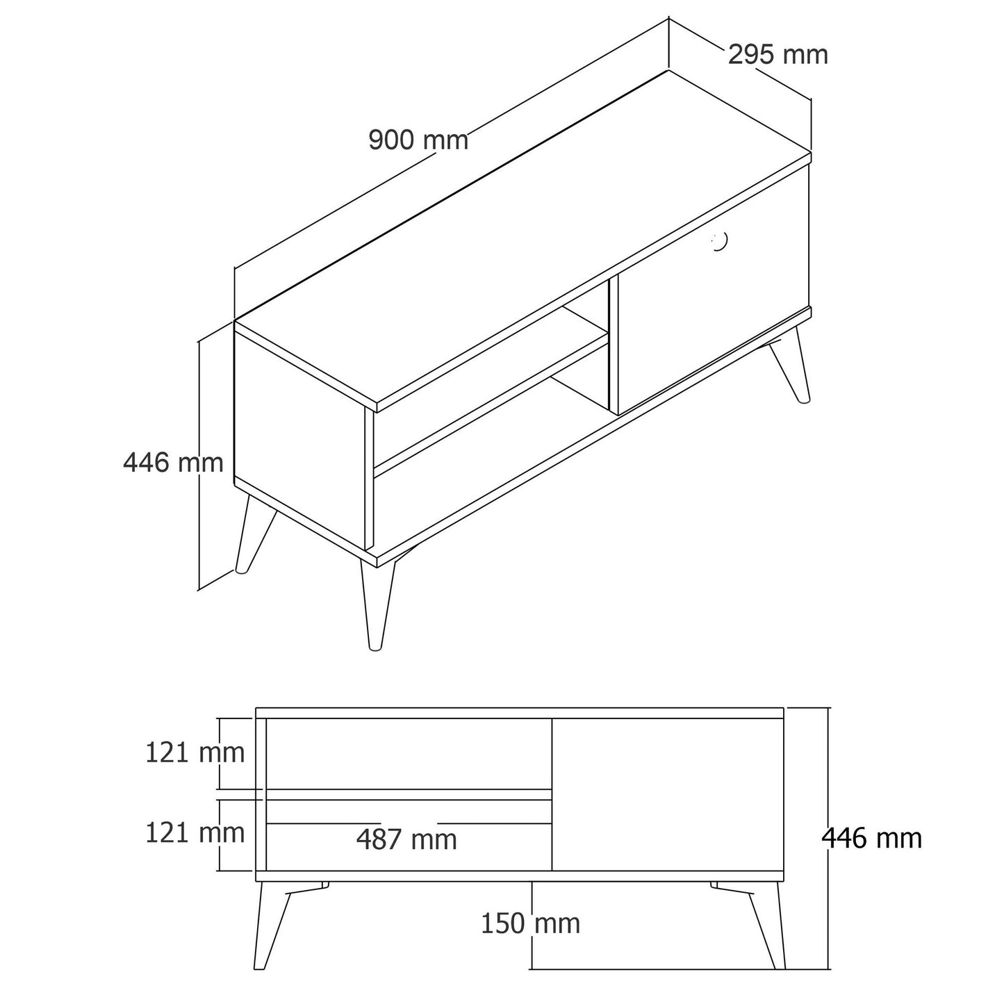 TV staliukas Retro 1552