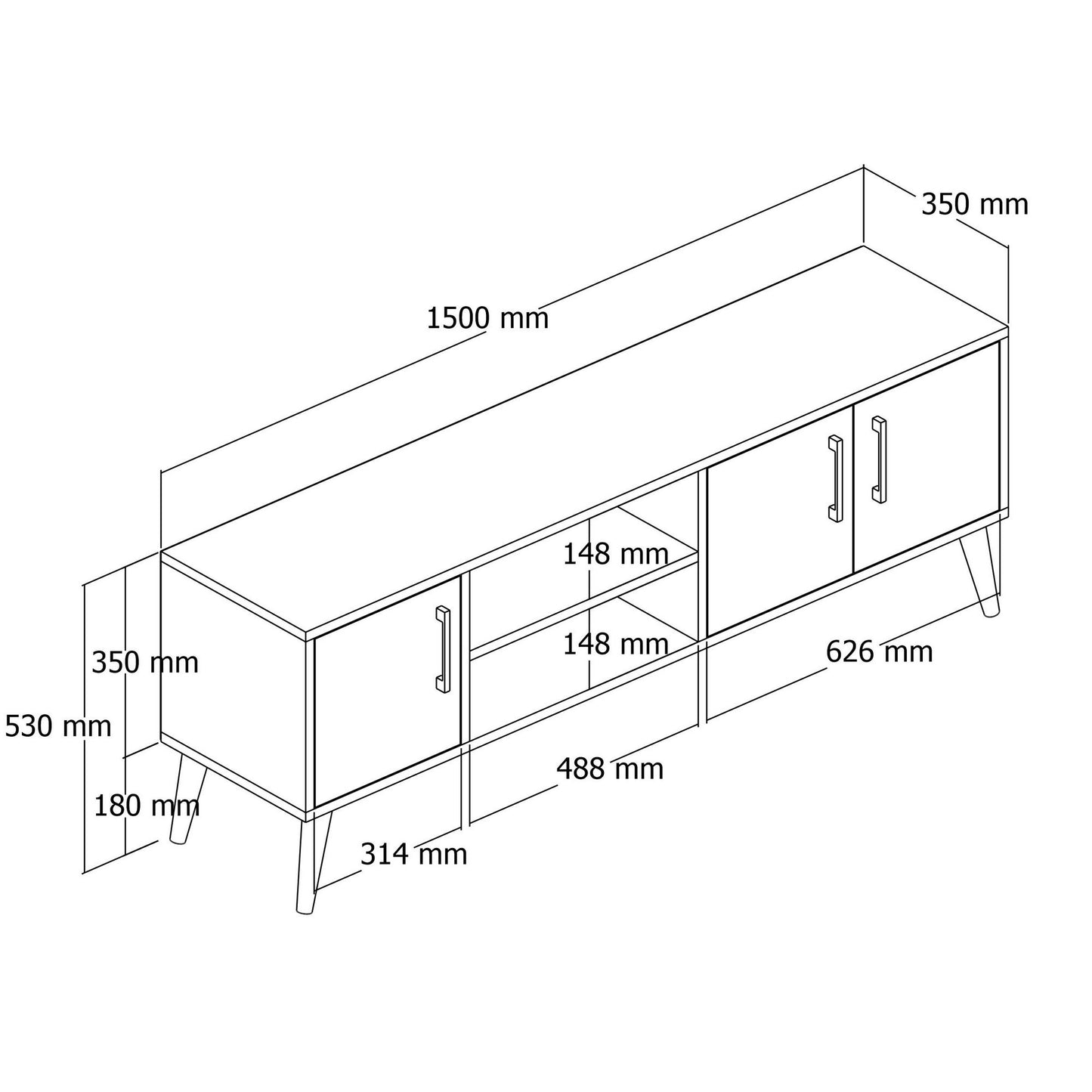 TV staliukas Exxen - 1582