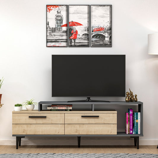 TV staliukas Niva - Sapphire Oak, Anthracite