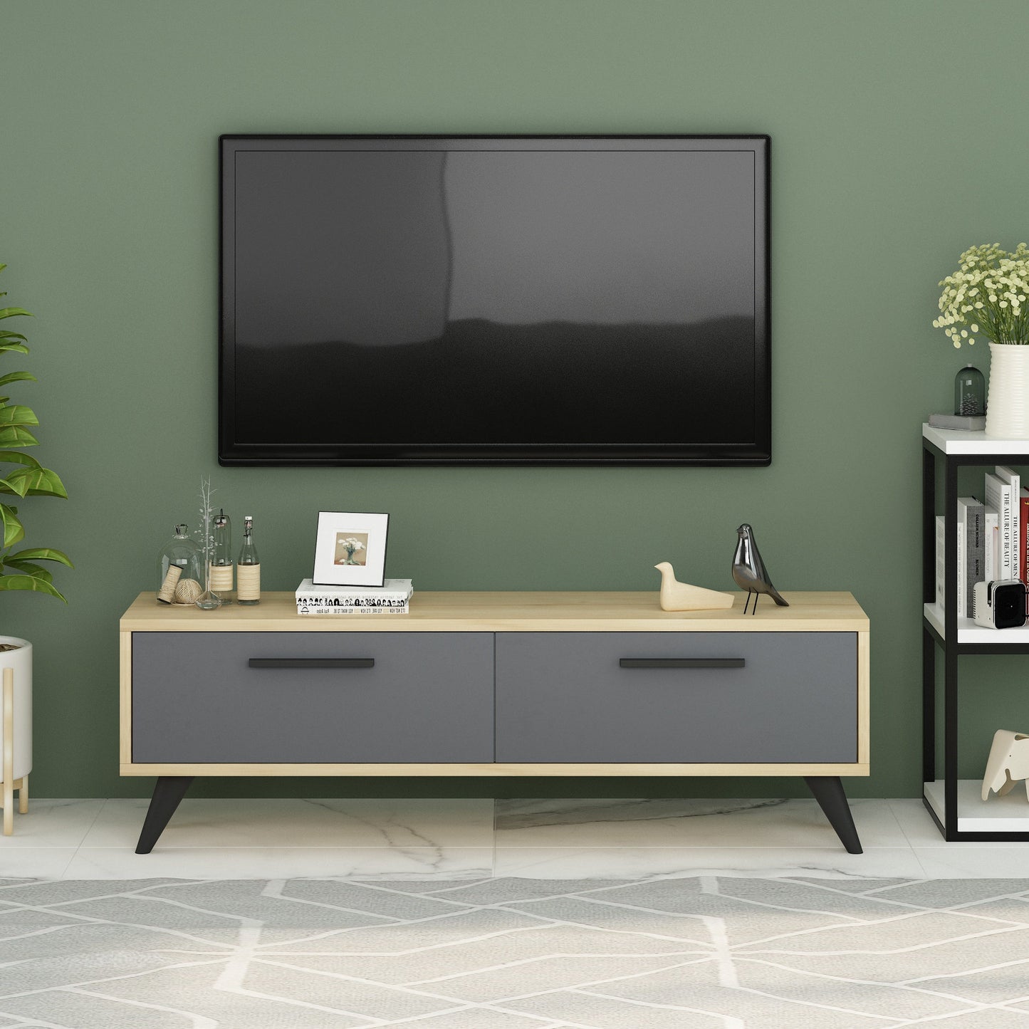 TV staliukas Melisa - Sapphire, Anthracite