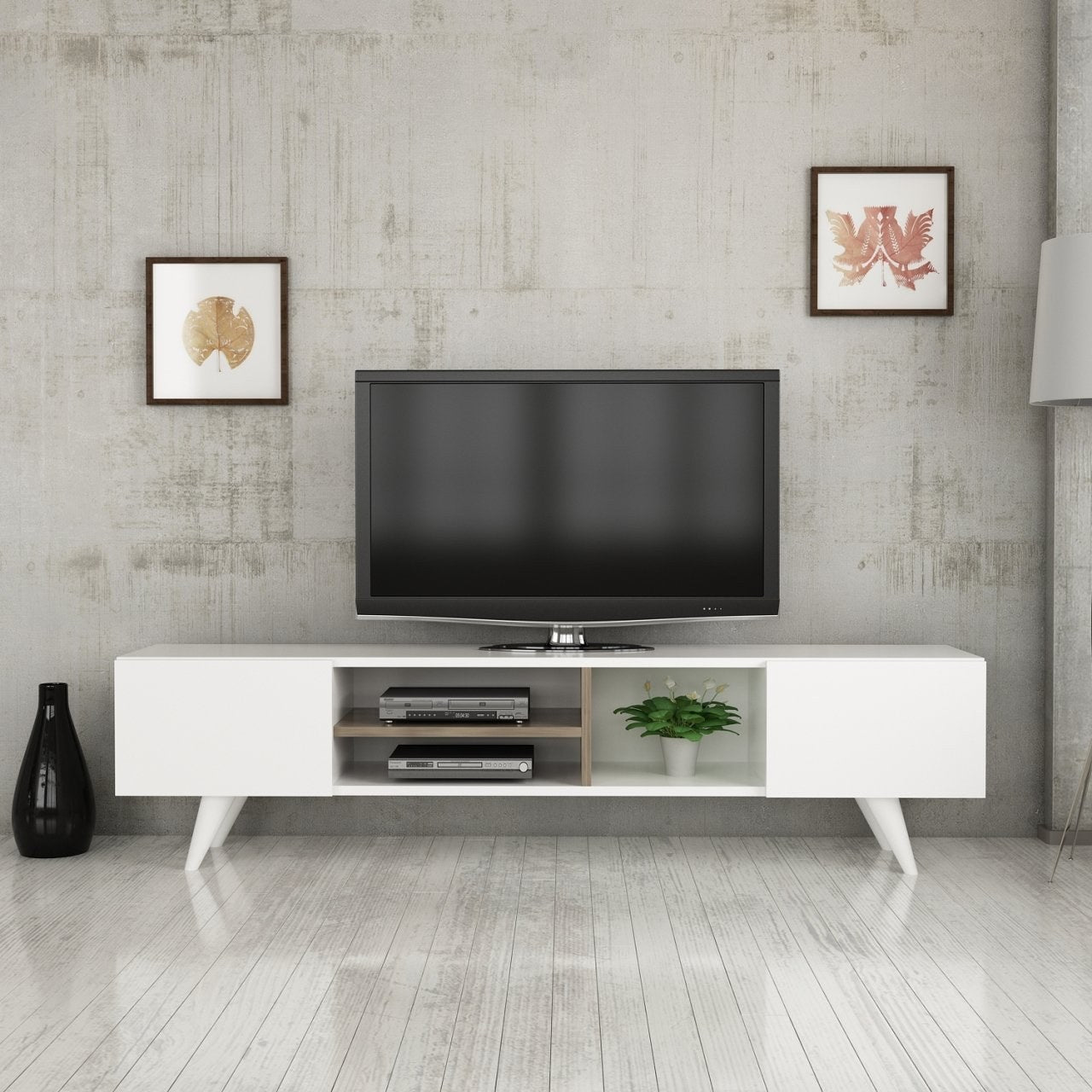 TV staliukas Dore - White