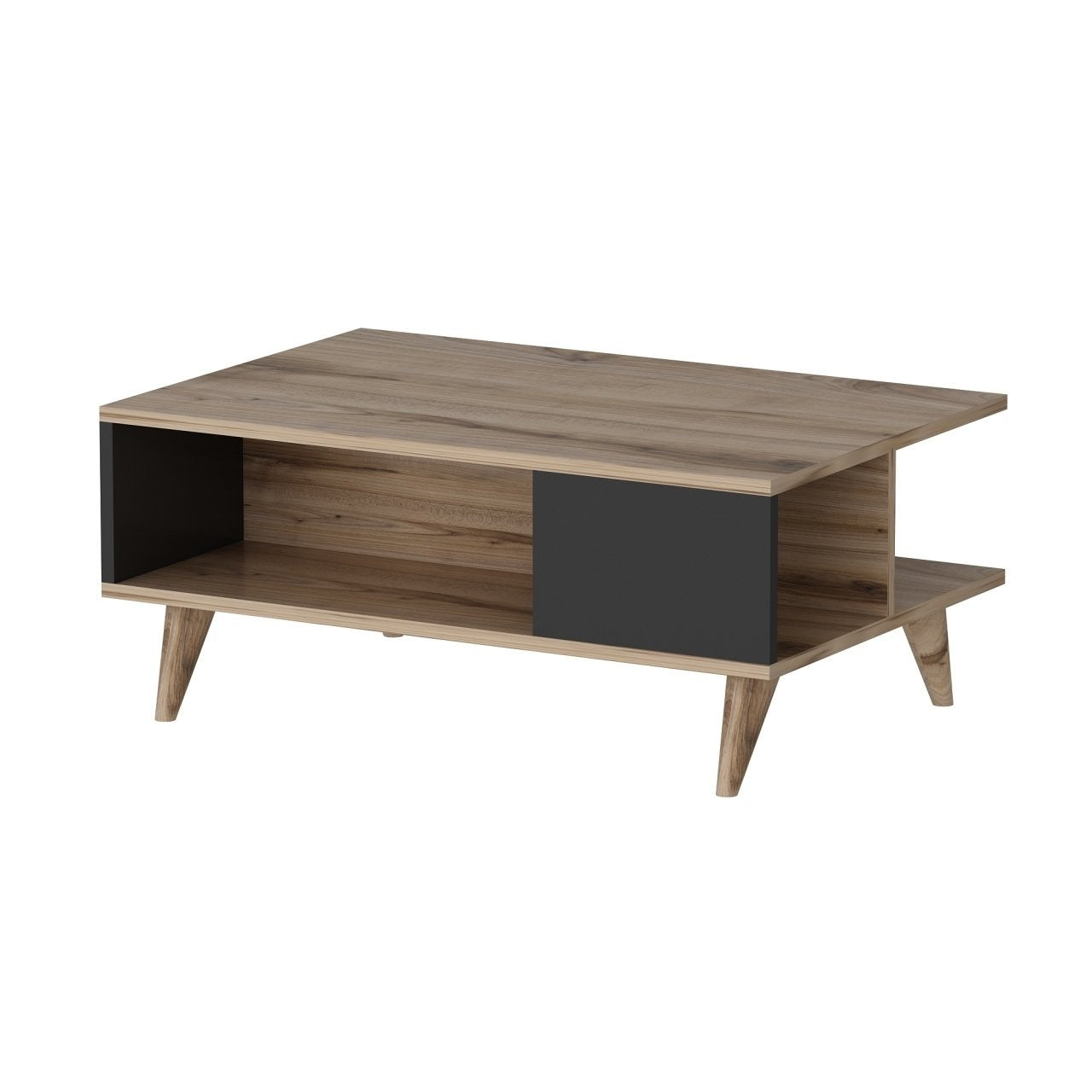 Žurnalinis staliukas Lyon - Walnut, Black