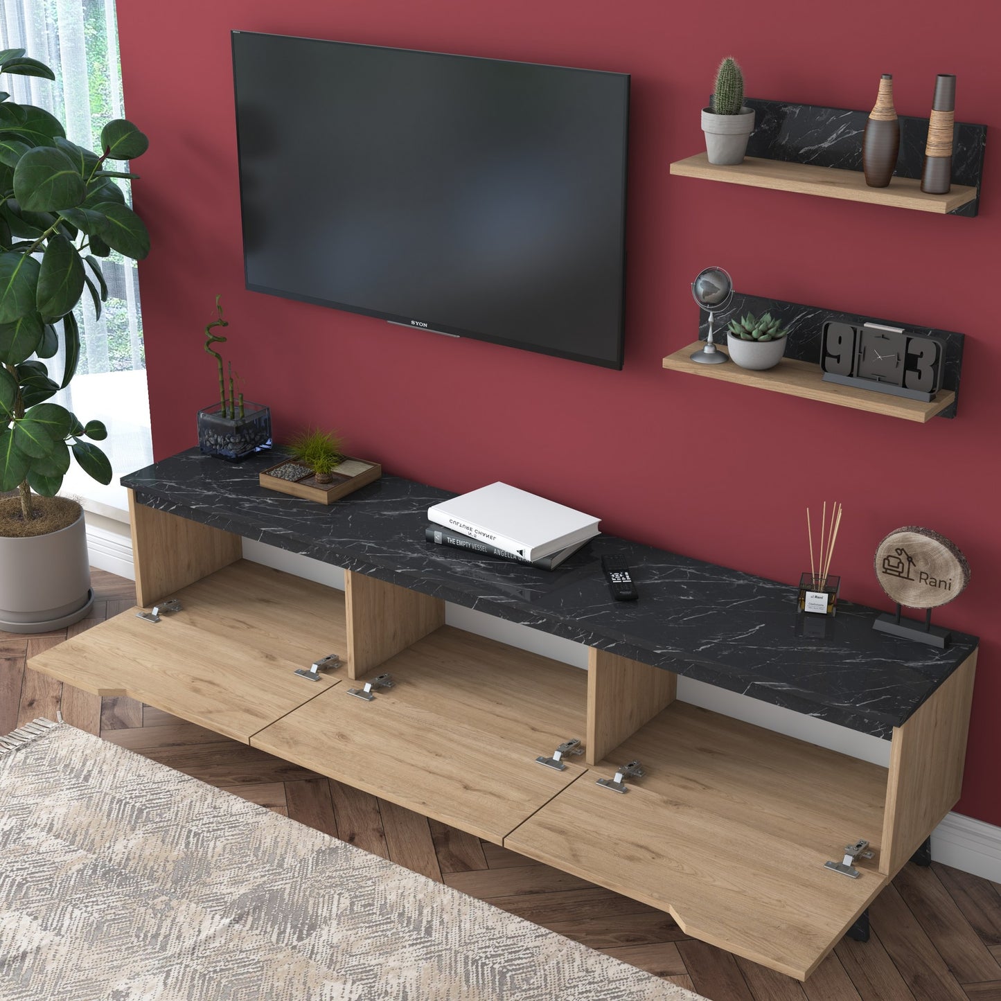 TV staliukas M48 - 1509 - Walnut