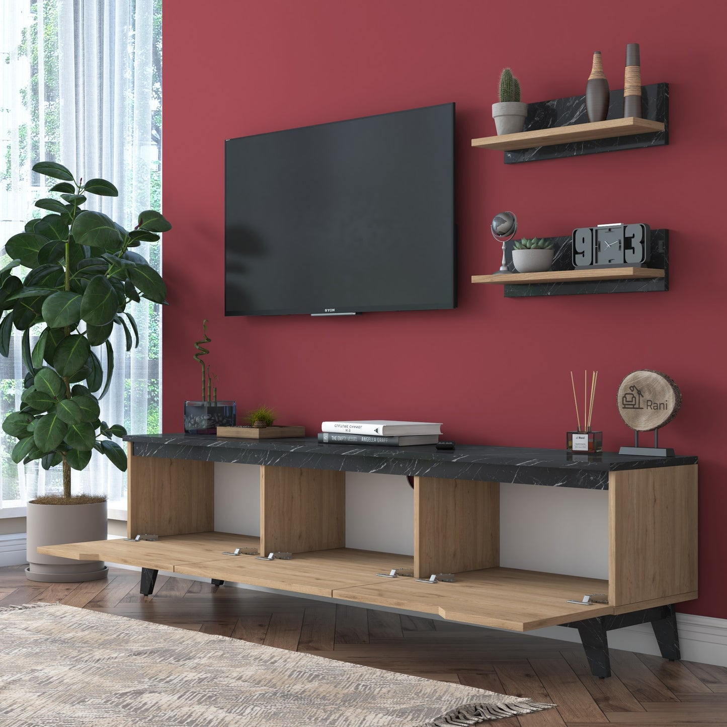 TV staliukas M48 - 1509 - Walnut