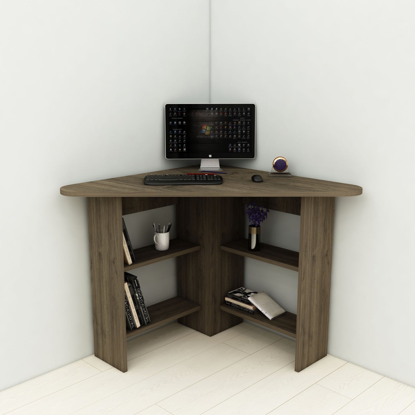 Biuro stalas Corner - Walnut