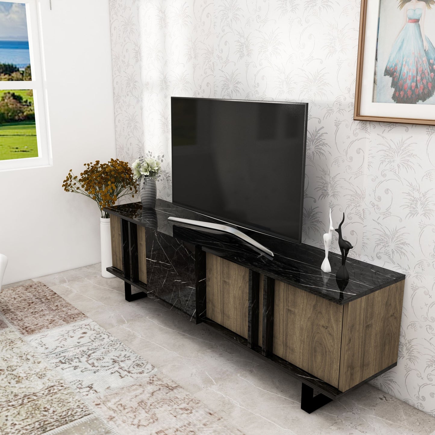 TV staliukas Deco - Walnut