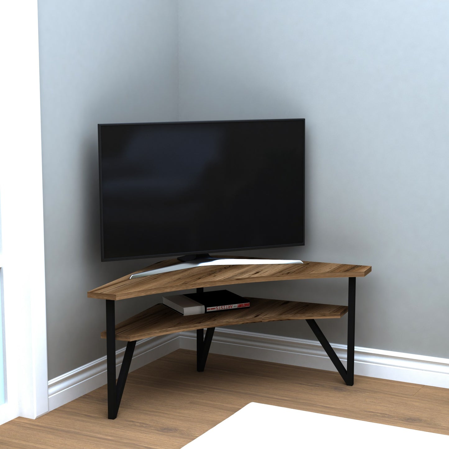 TV staliukas Kiberya - Light Walnut