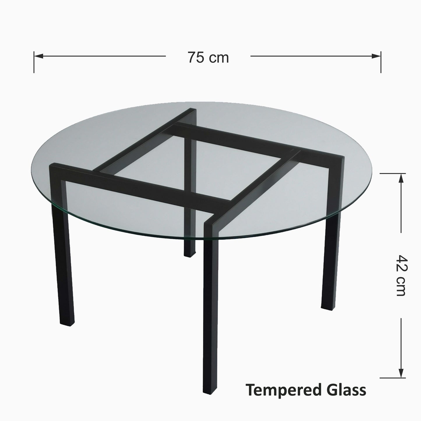 Žurnalinis staliukas Balance sehpa /seffaf temperli cam S401