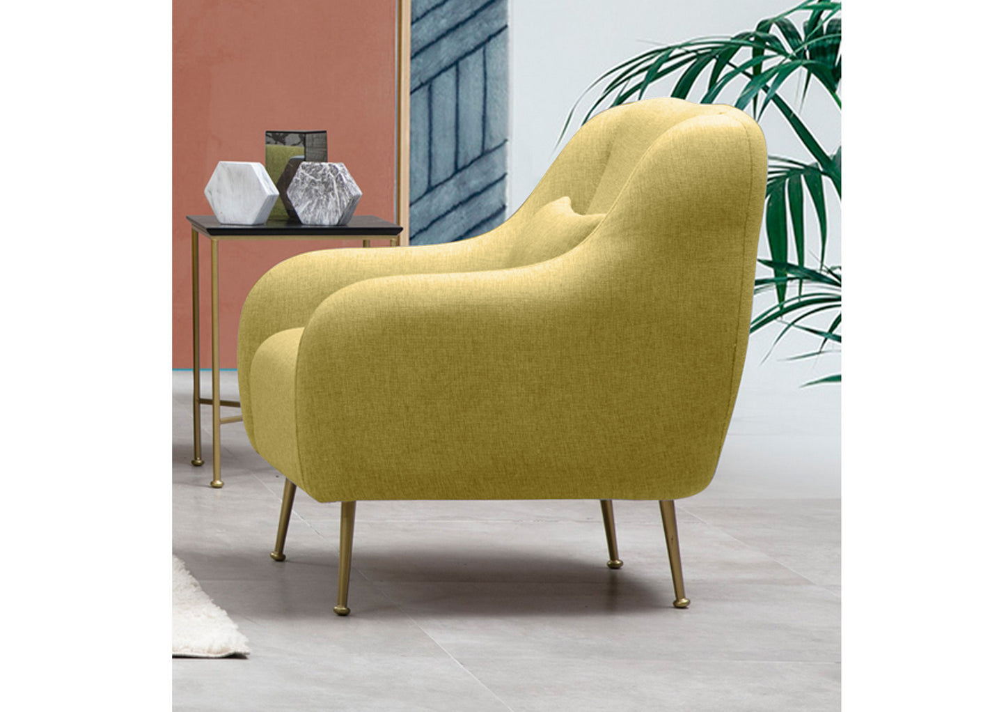 Fotelis Sevilla Armchair - Yellow