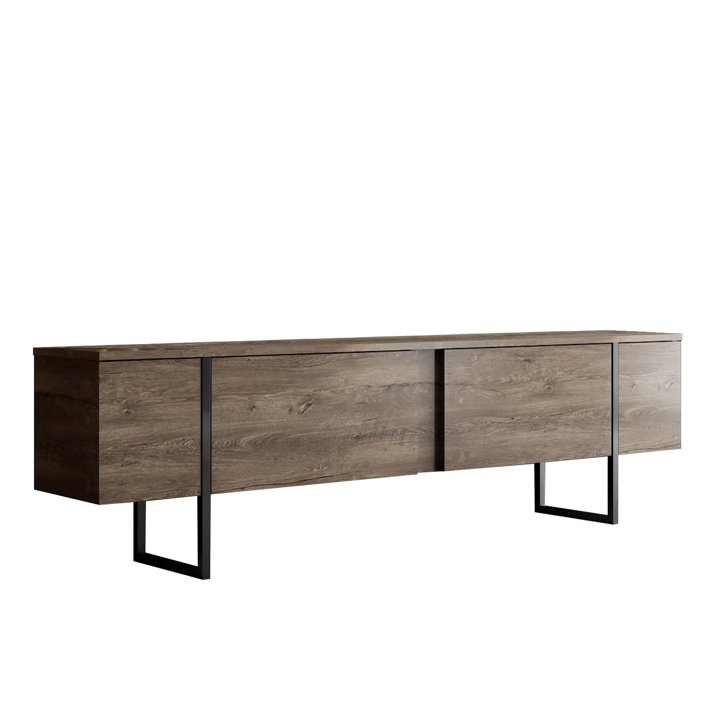 TV staliukas Luxe - Walnut, Black