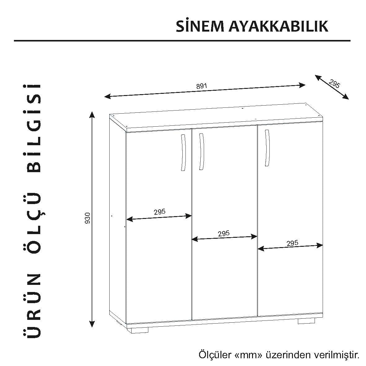 Batų dėžė Sinem - White, Walnut