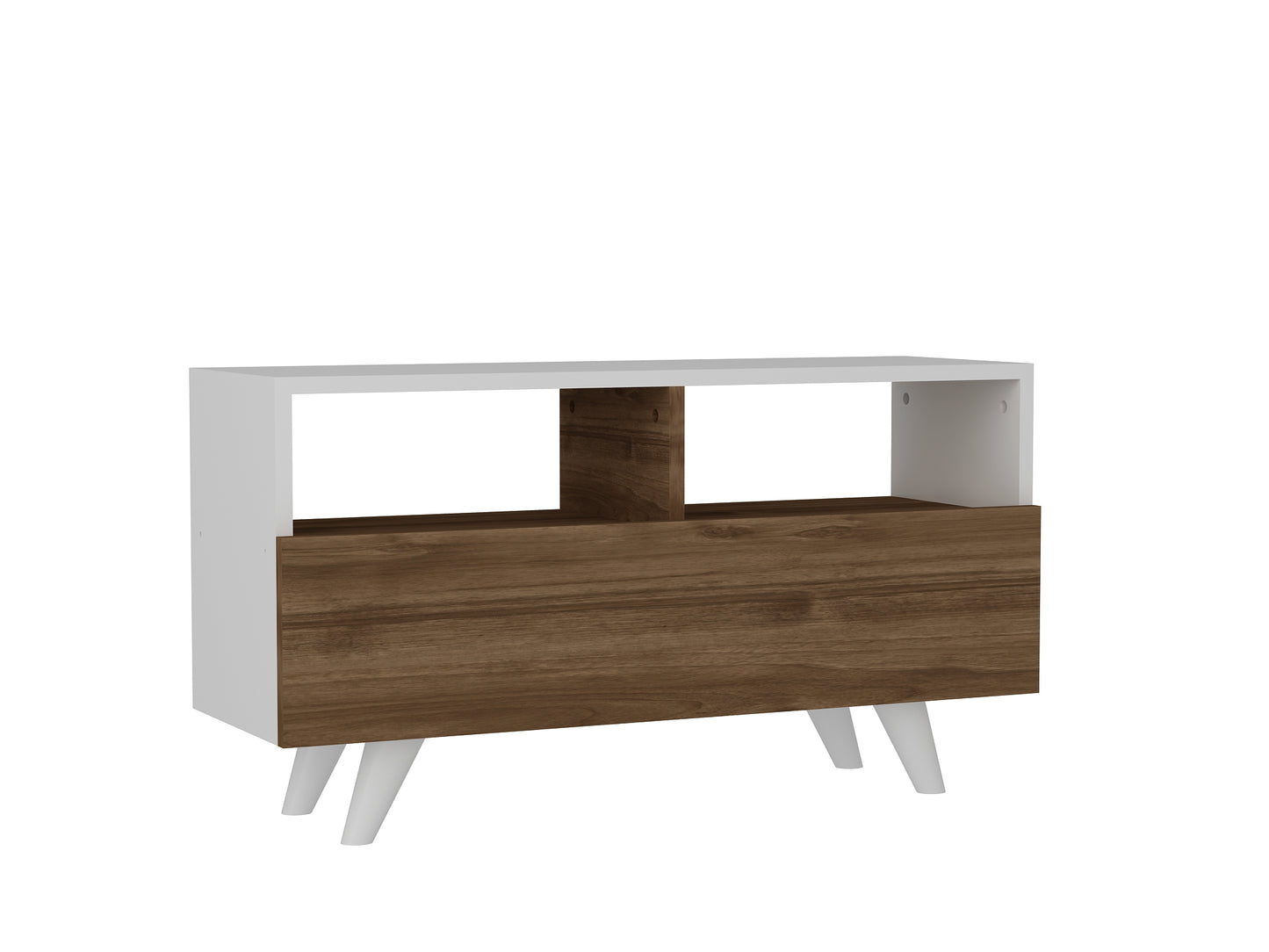 TV staliukas Novella K3 - White, Walnut