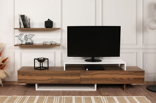 TV staliukas Nirvana - Teak, White