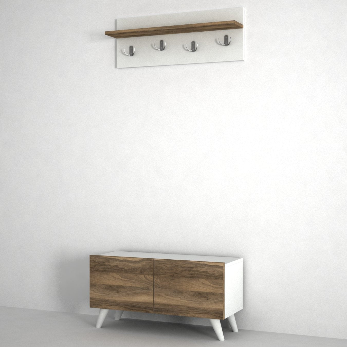 Kabykla Lores - White, Walnut