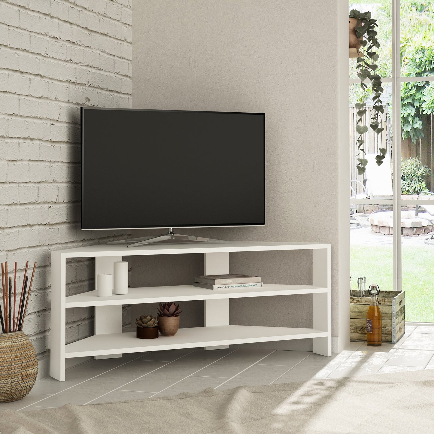 TV staliukas Thales Corner - White