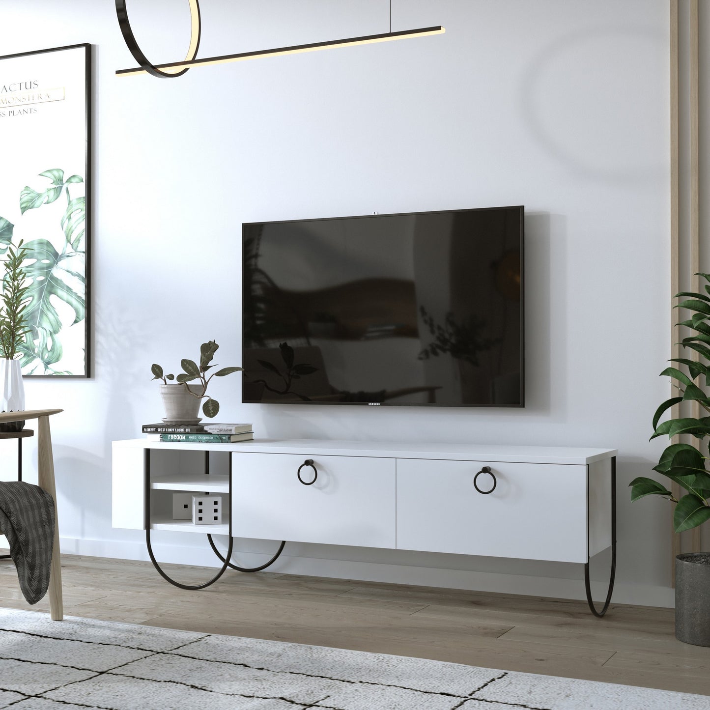 TV staliukas Norfolk Tv Stand - White