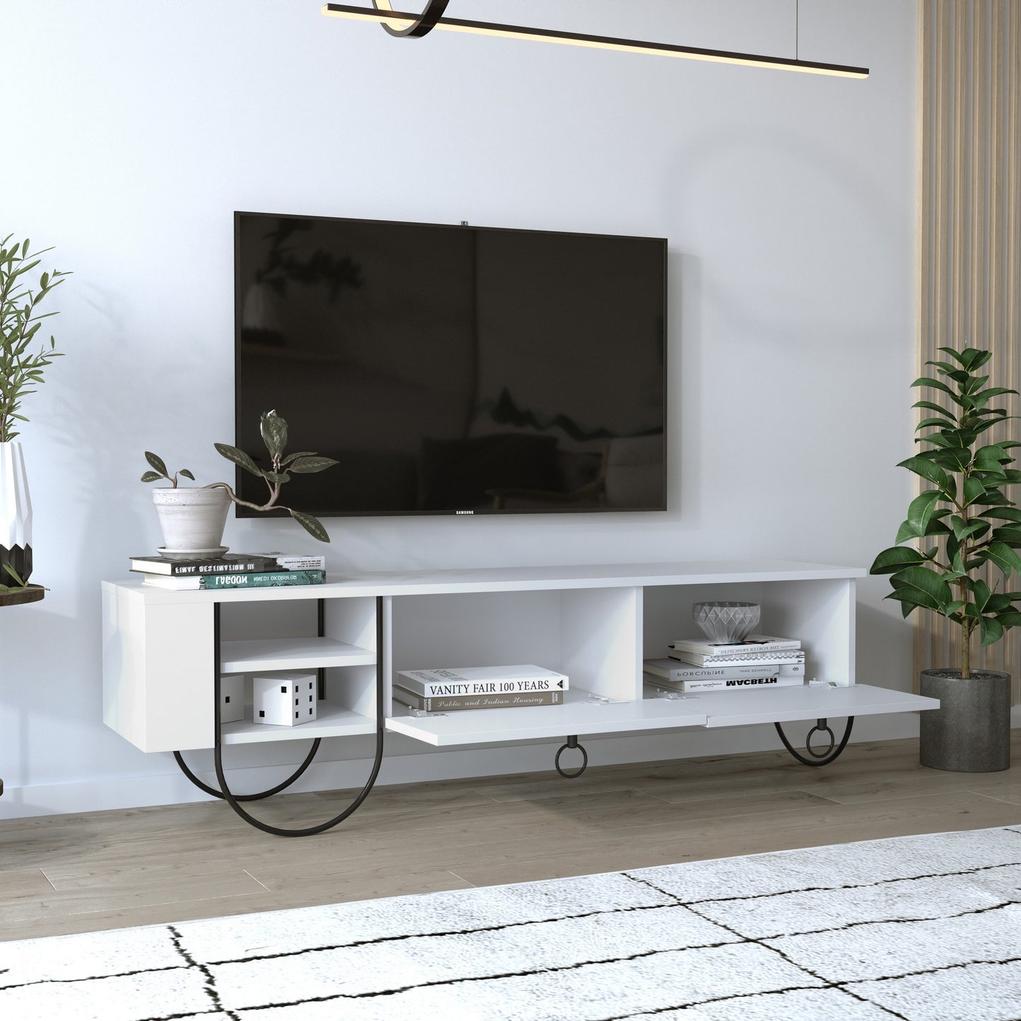 TV staliukas Norfolk Tv Stand - White