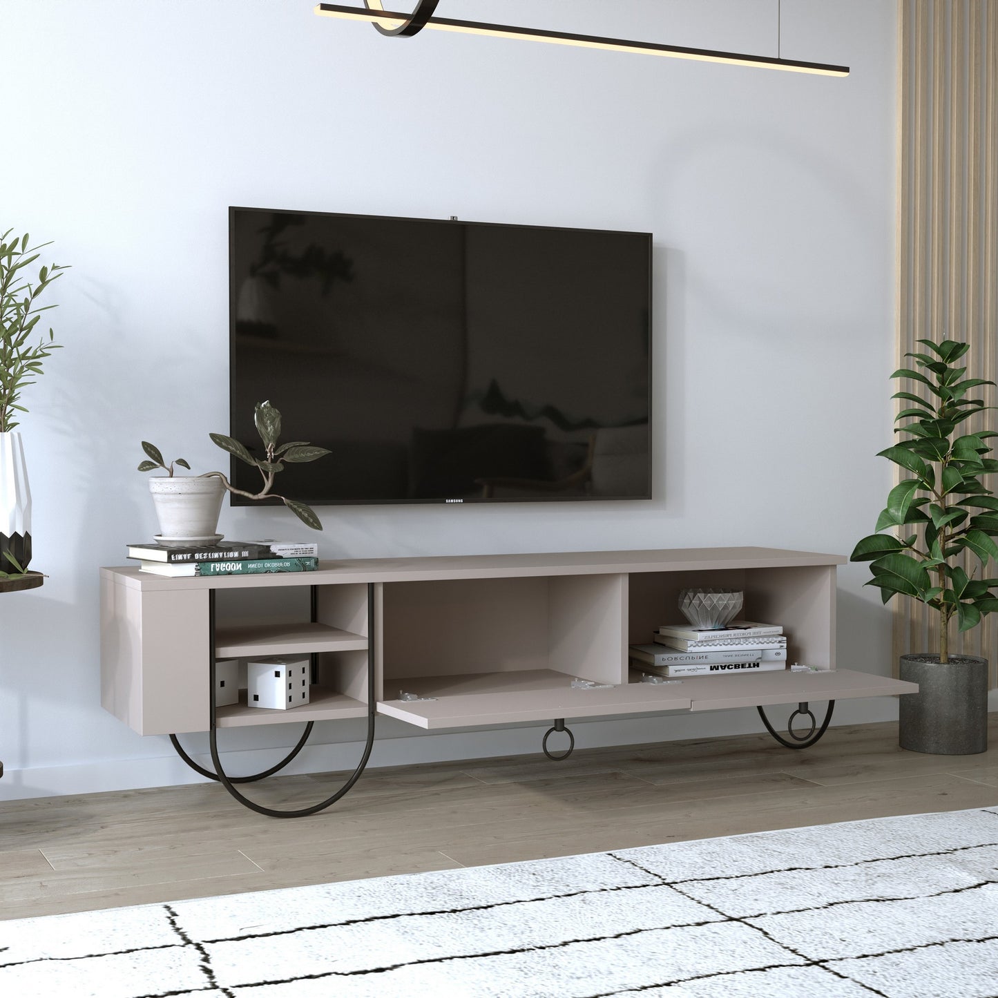 TV staliukas Norfolk Tv Stand - Light Mocha