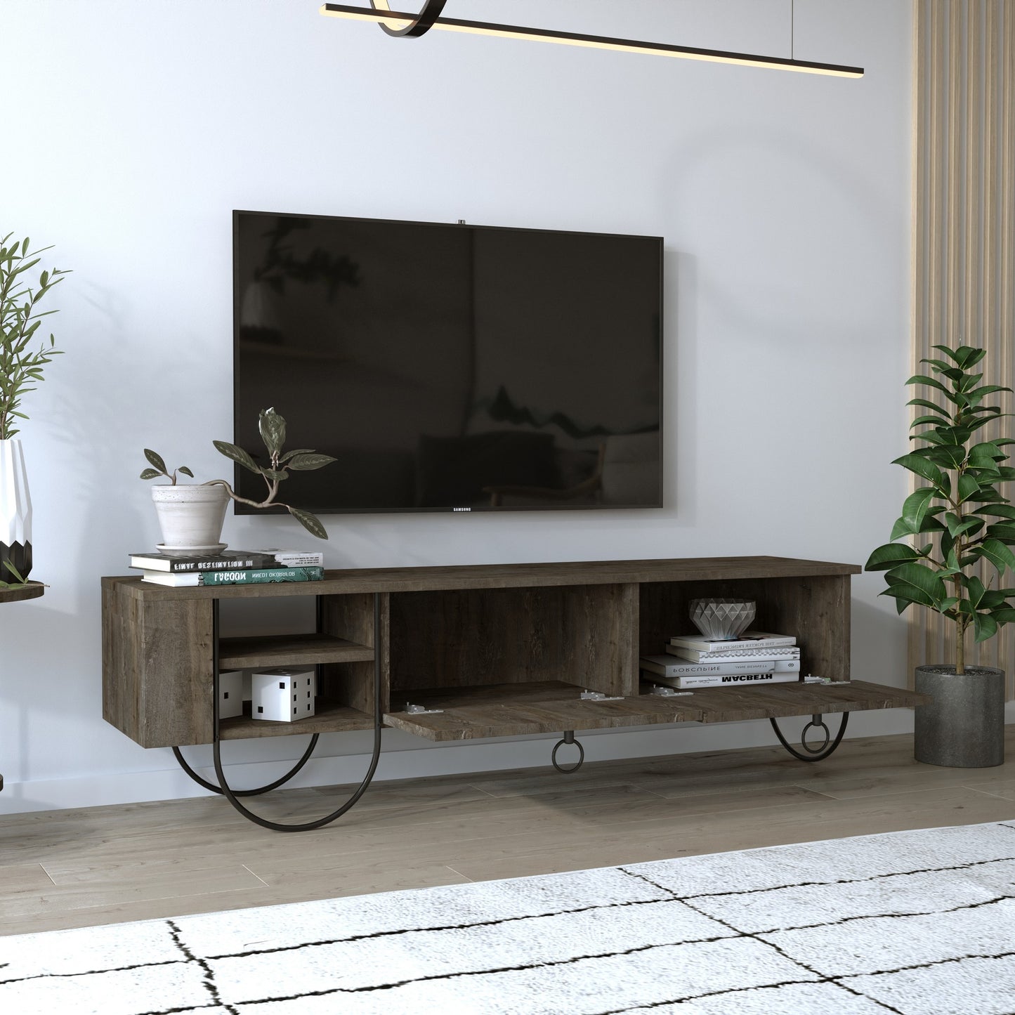 TV staliukas Norfolk Tv Stand - Dark Coffee