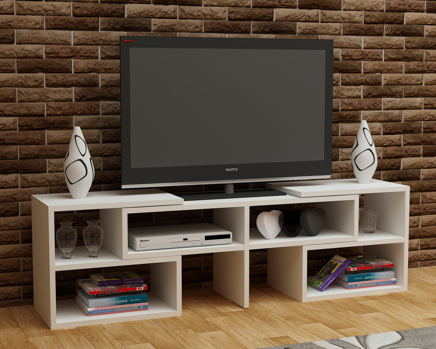 TV staliukas Care - White