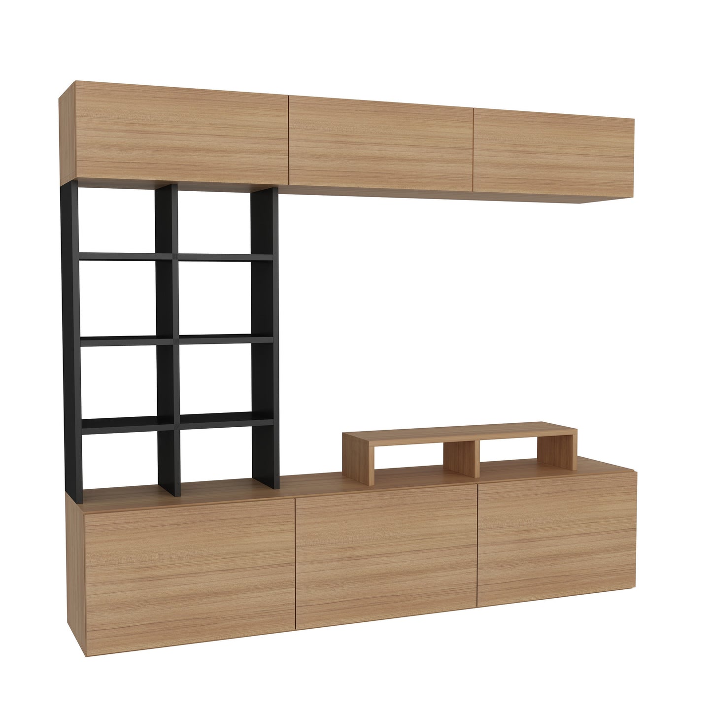 TV staliukas Sasa - Teak, Black