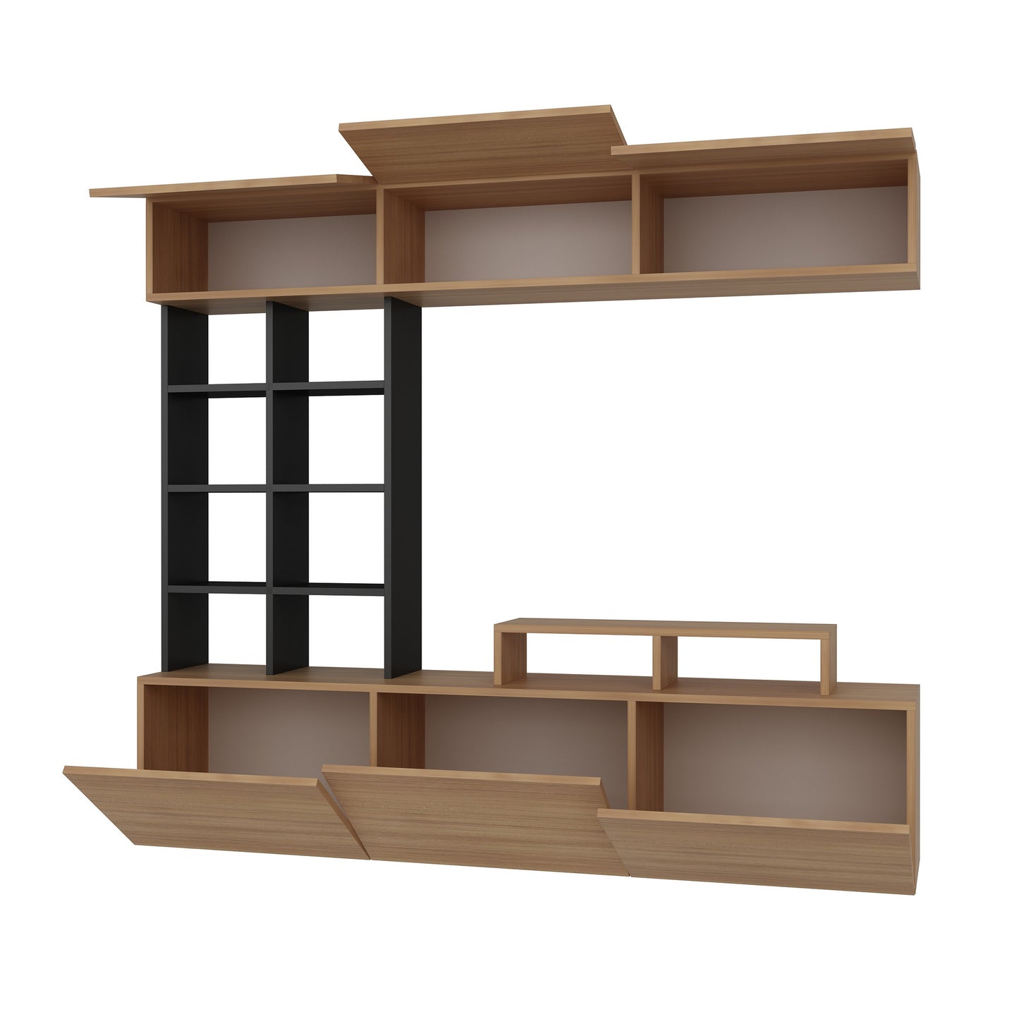 TV staliukas Sasa - Teak, Black