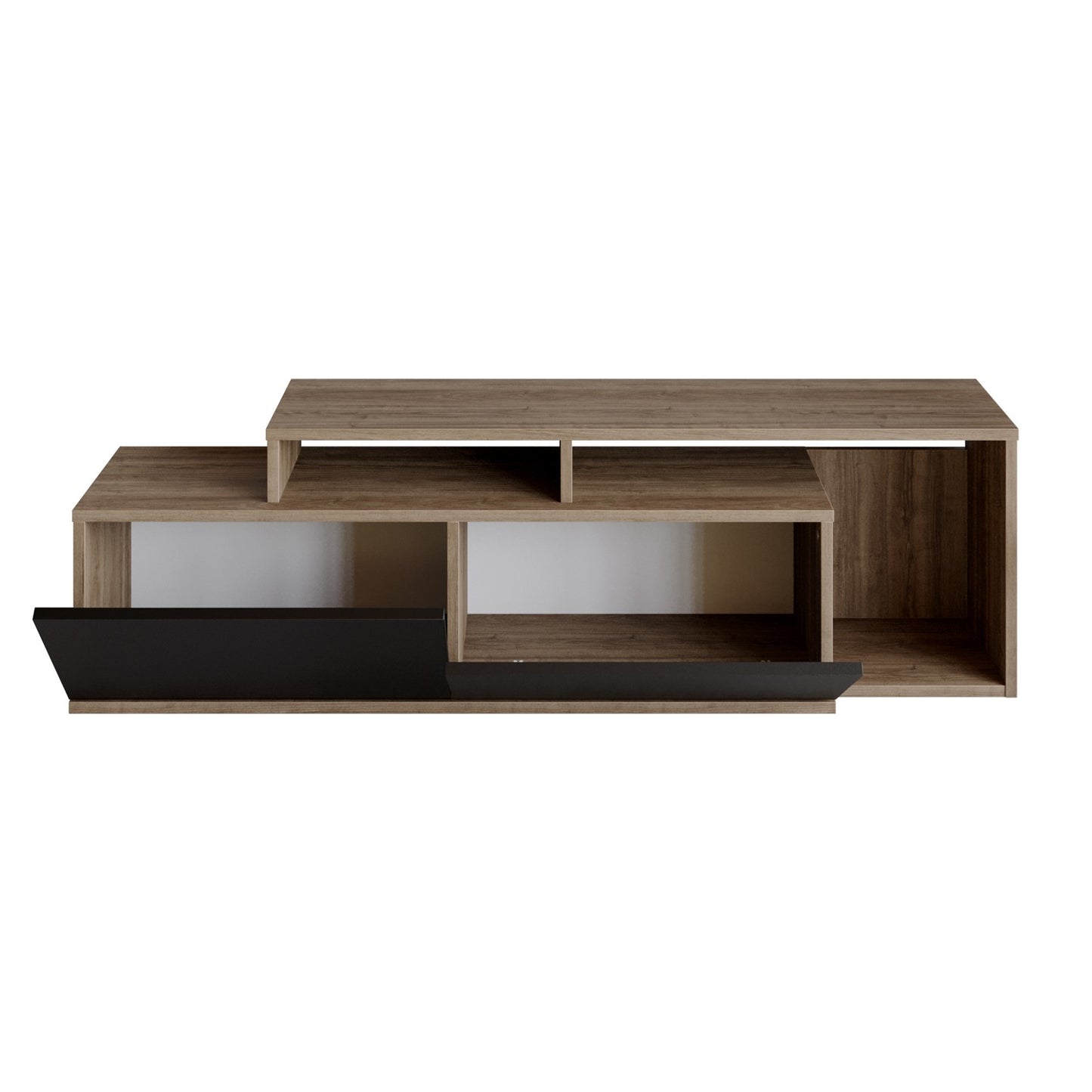 TV staliukas Nexera - Walnut, Black