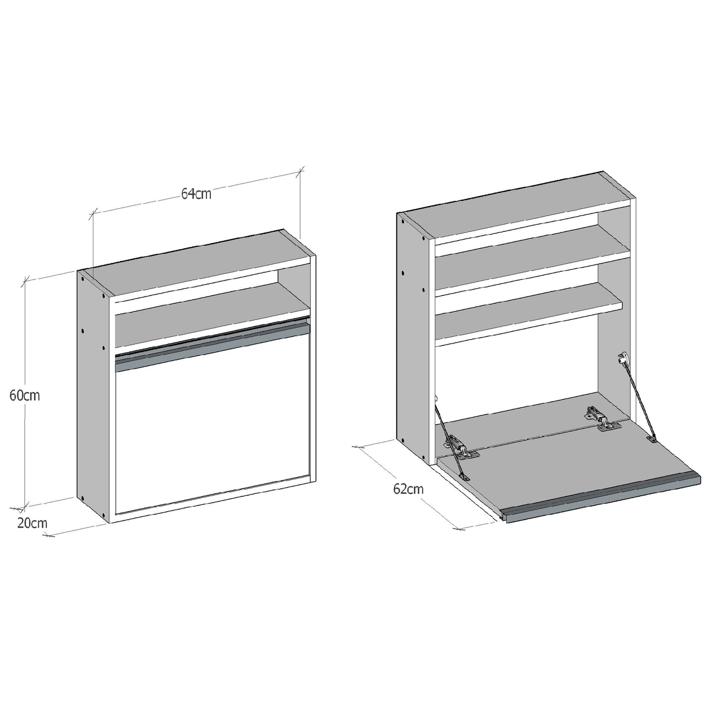 Biuro stalas Optimum - White