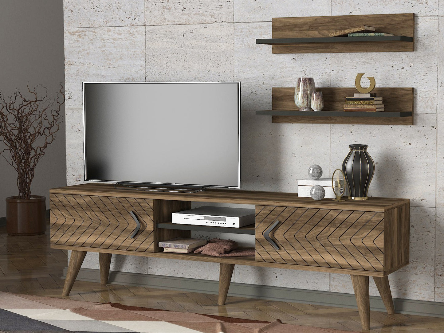 TV staliukas Legato - Walnut