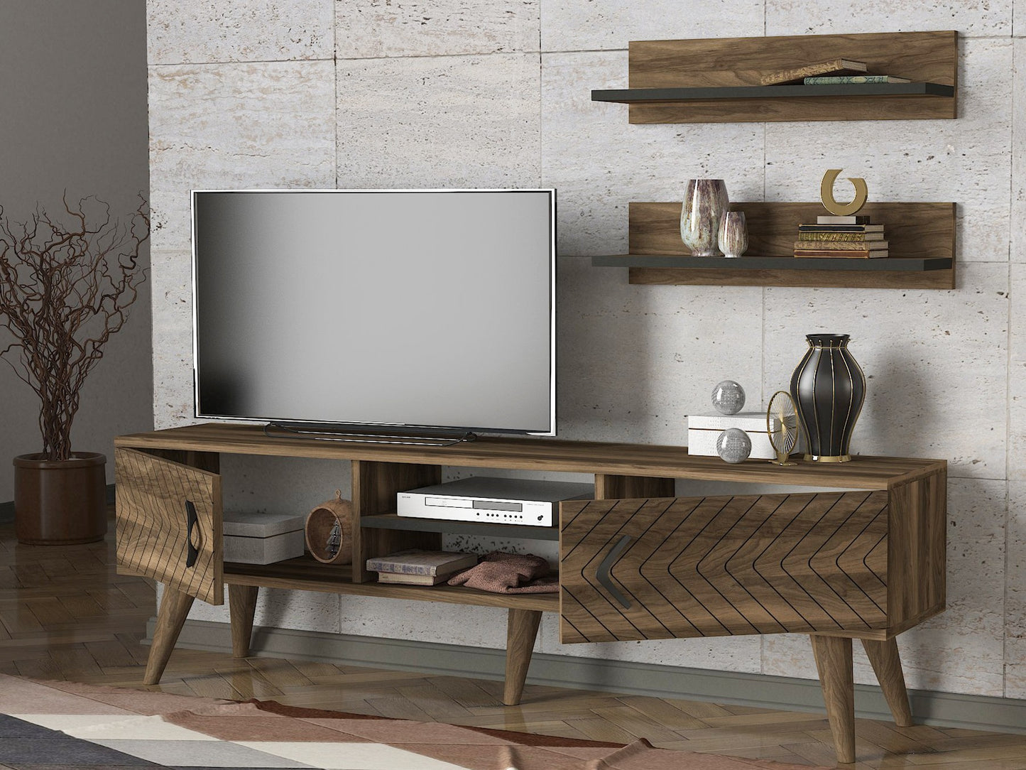 TV staliukas Legato - Walnut