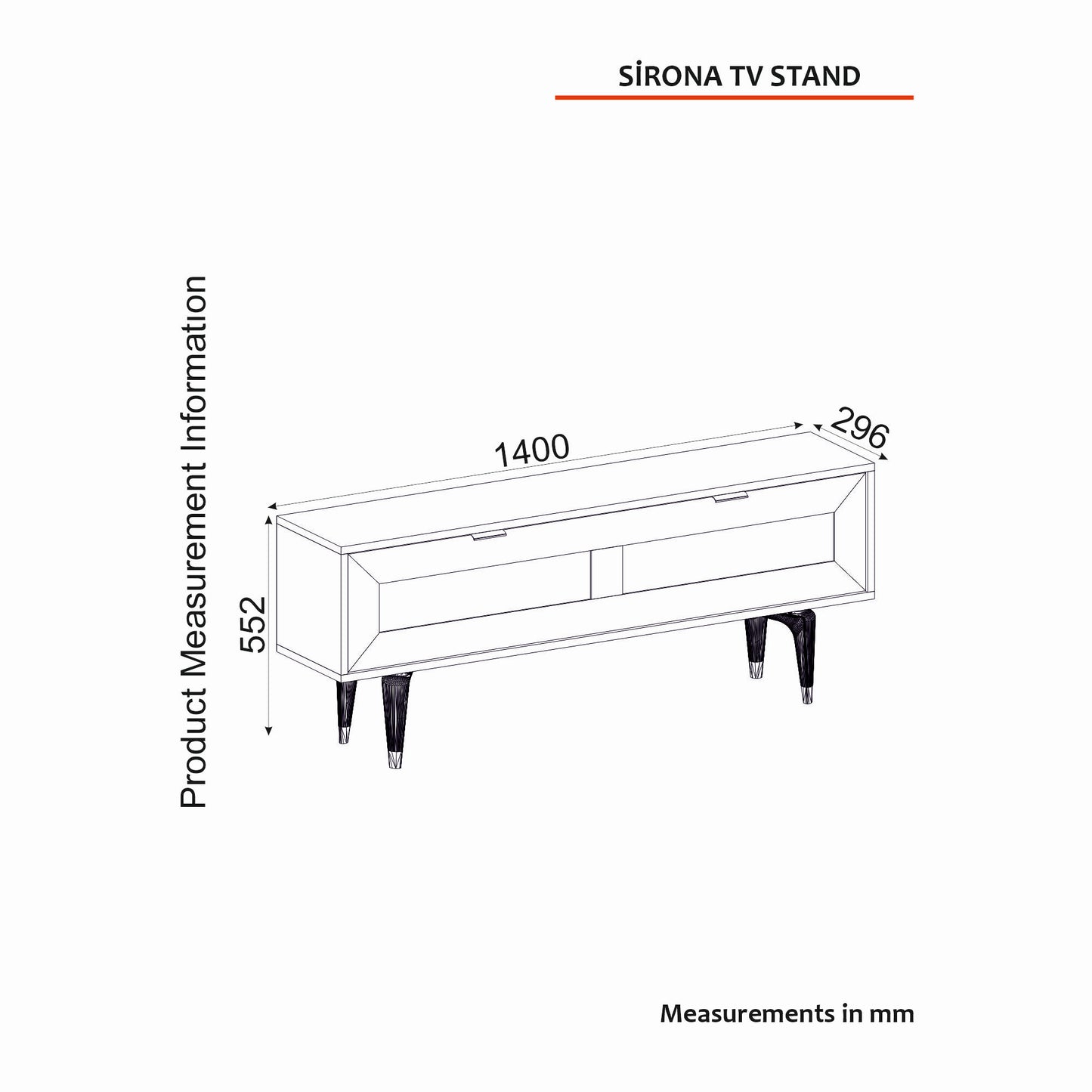 TV staliukas Sirona - Oak