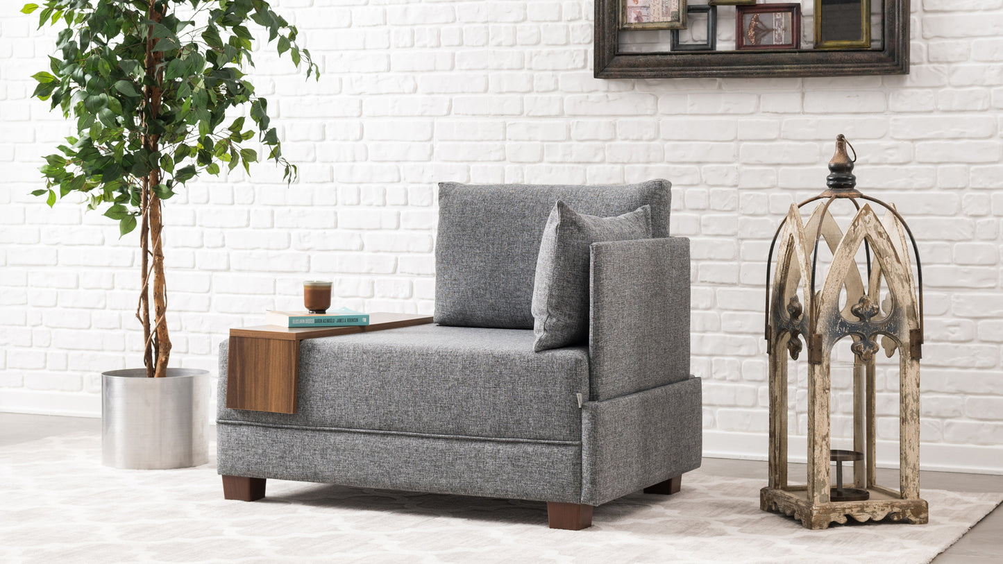 Fotelis Fly Armchair Right - Grey