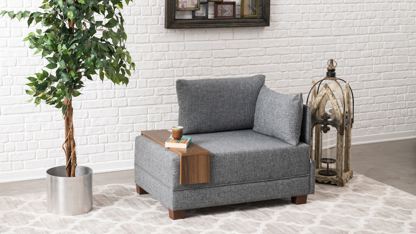 Fotelis Fly Armchair Right - Grey