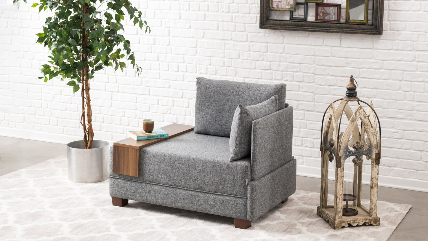 Fotelis Fly Armchair Right - Grey