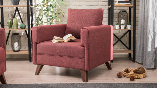 Fotelis Bella Armchair - Claret Red