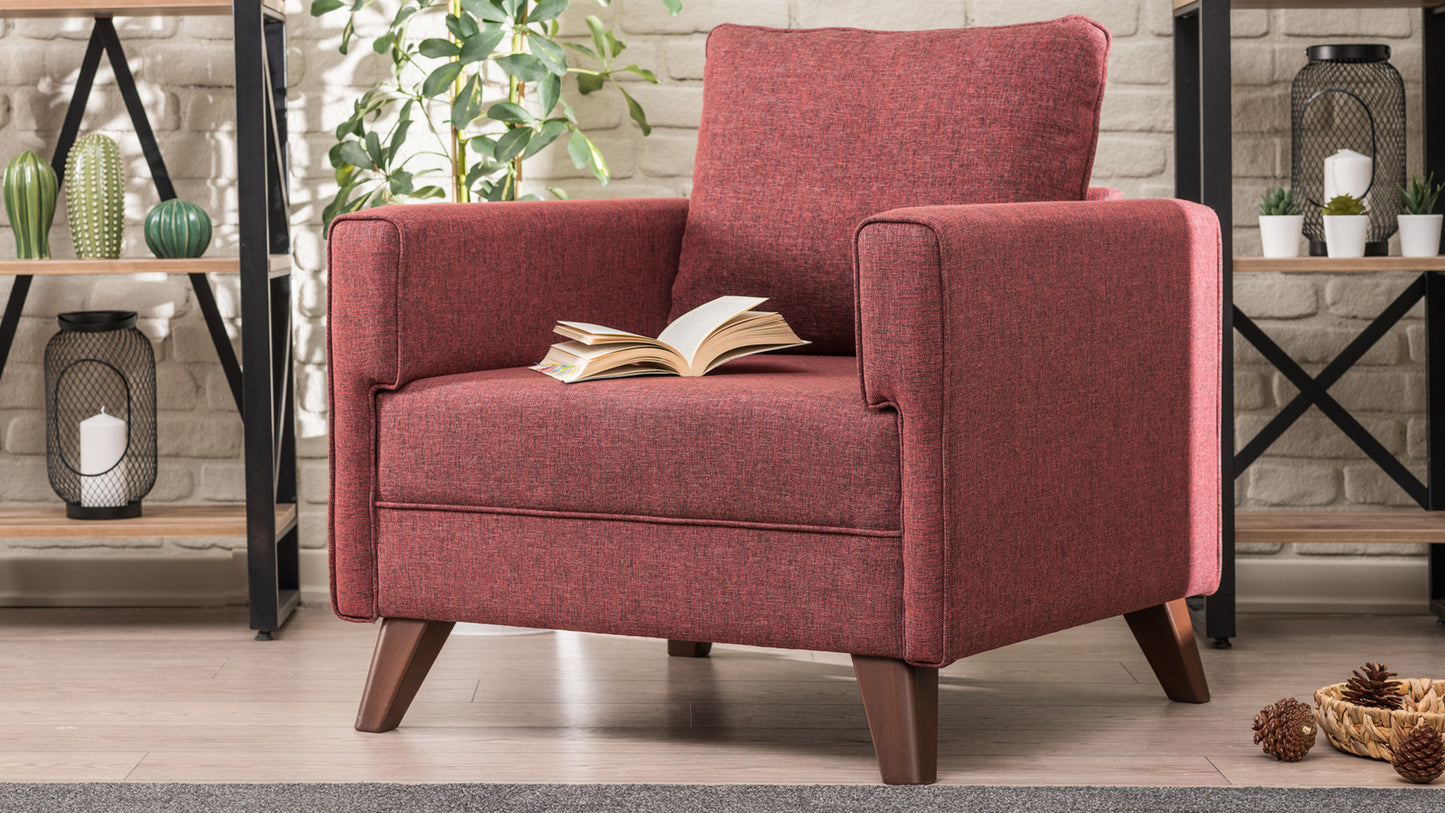 Fotelis Bella Armchair - Claret Red